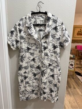 Joie 100% linen shirt dress
